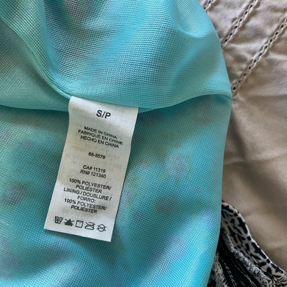 Garage Turquoise Summer Dress with a Floral Design Size S - Picture 6 of 7